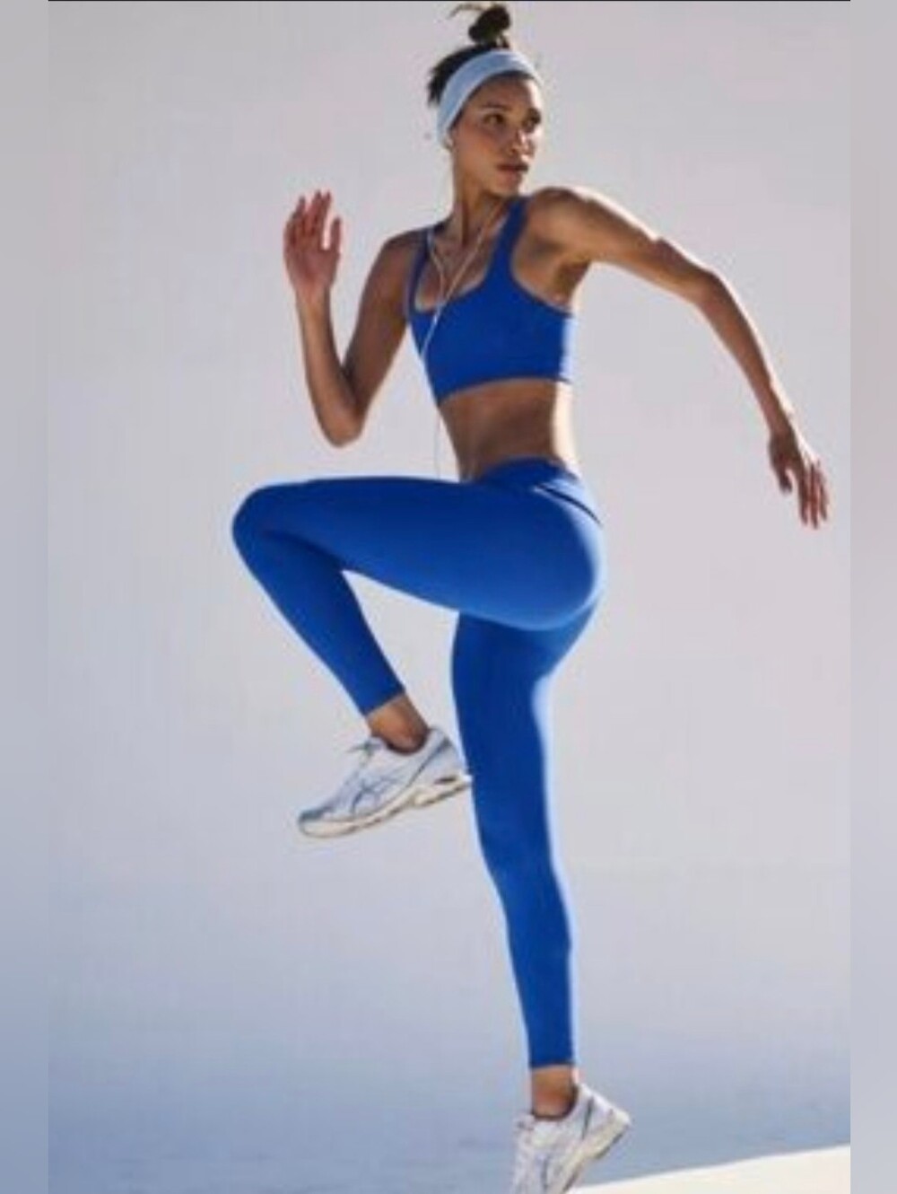 Wilo Blue Ribbed Leggings